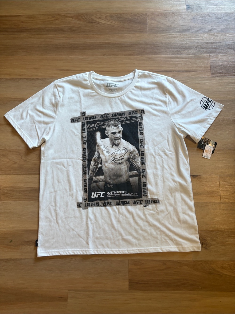 UFC White Graphic Dusty Portrait Crewneck Tee